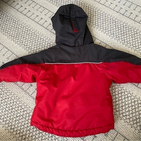 ☀️3/$13☀️ Pleasemum Fleece Lined Red 12 Months Winter Parka Jacket - Picture 2 of 5